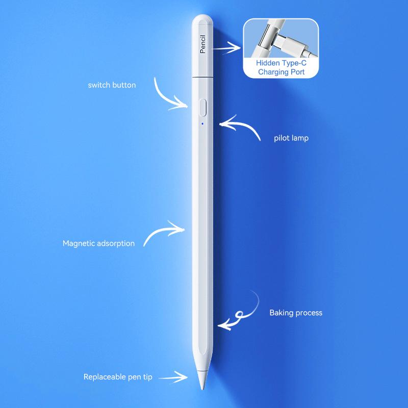 Stylus Pen For Apple Pencil With Led Power Palm Rejection Touch Pencil For Ipad Air 11 10 9 2022 2021 2020 Ipad Capacitive Pen
