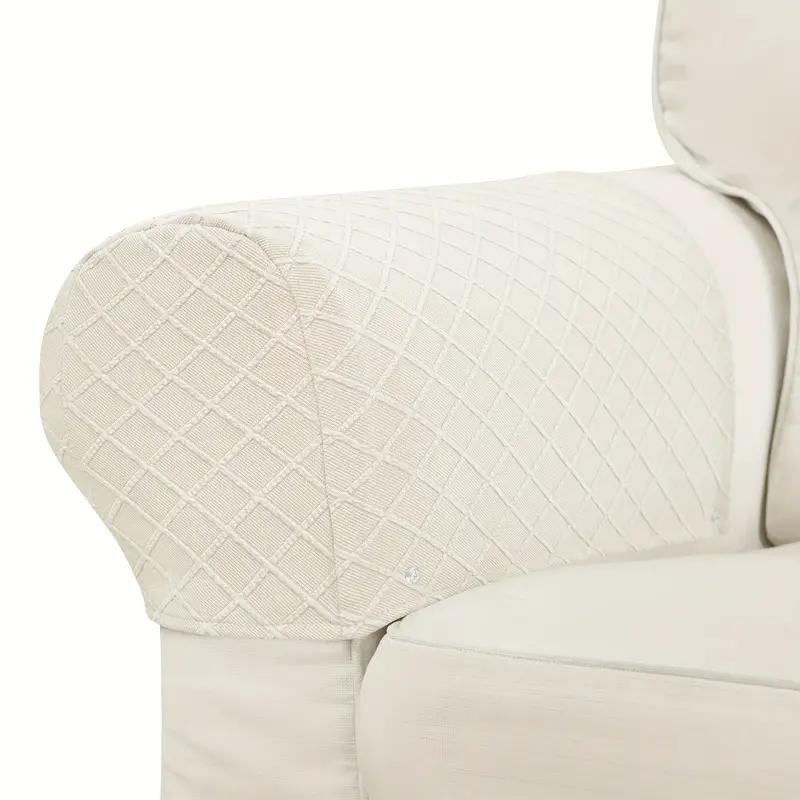 

2шт эластичные чехлы для подлокотников дивана однотонные пылезащитные чехлы для подлокотников дивана мягкие чехлы для подлокотников дивана для гостиной 2pcs armrest covers