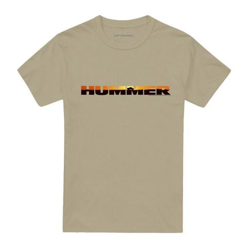 Hummer Unisex Adult Sunset Logo T-Shirt