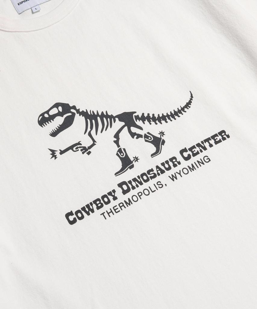 ESPIONAGE Cdc T-Rex Heavyweight Tee Off White