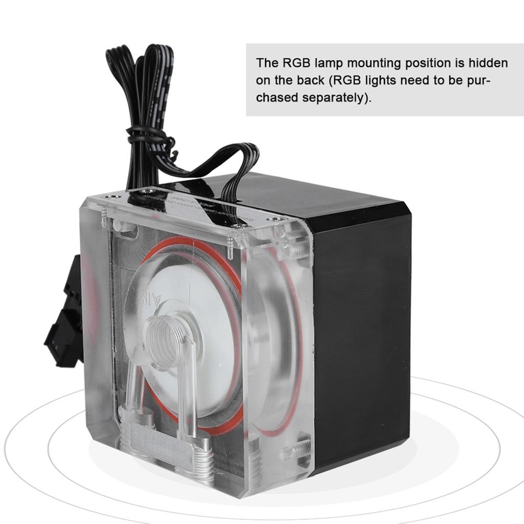 PC Water Cooling Integrated Mute Water Pump Support PWM Intelligent Control Speed