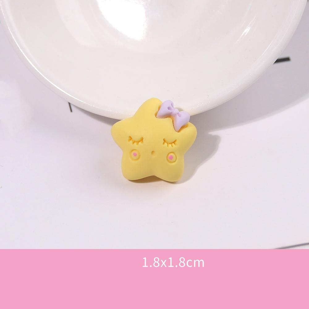 10Pcs Frosted Resin Accessories Simulate Cartoon Cream Glue Rainbow Cloud Phone Case Accessories Popular Diy Trinkets Luck Bag