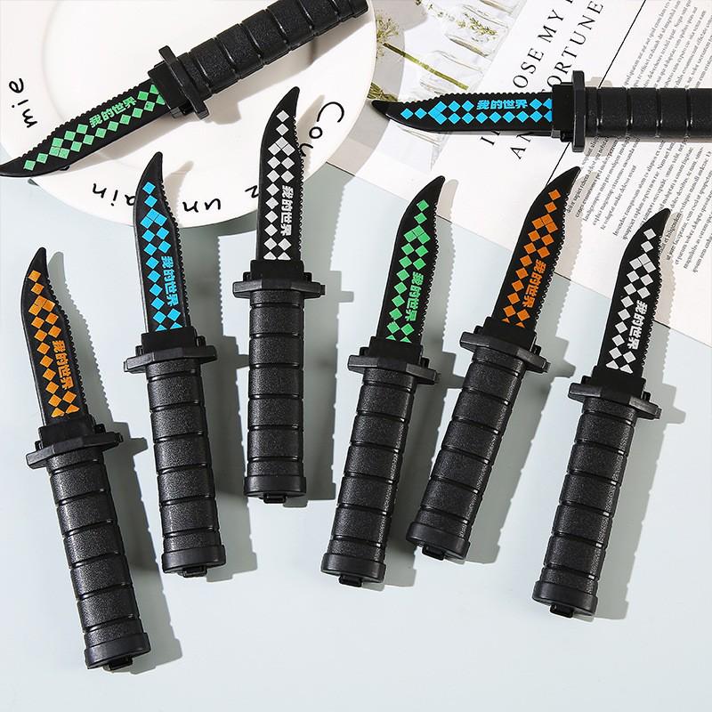 Halloween Best-Selling Creative Dagger Decompression Toy - Prank Scare Spring Telescopic Plastic Knife