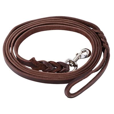 Pets Dog Training Leash Durable Leather Long Braided Walking Dog  Leash