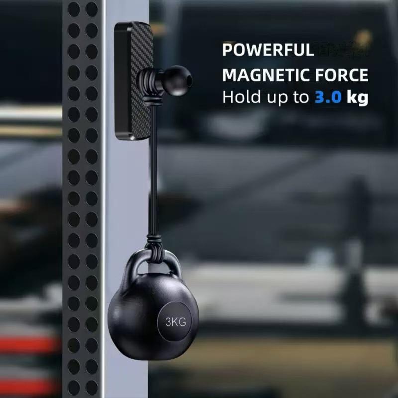 Magnetischer Handyhalter für Fitnessgeräte Einfache Montage Sicherer Halt Bis zu 3 kg Tragfähigkeit Kunststoffkonstruktion