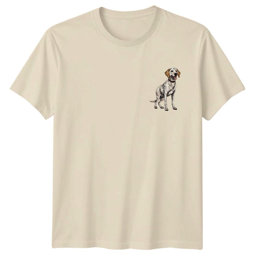 

Pointer Dog Spotted Dog Animals Mens TShirt Womens Tee Graphic Unisex Top Unisex T-Shirt XXXXL