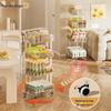 Yeya 4-Tier Transparent Storage Cart