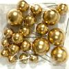 20-Piece Mixed Pack: Gold, Silver, Foam & Iridescent Christmas Cake Decoration Balls