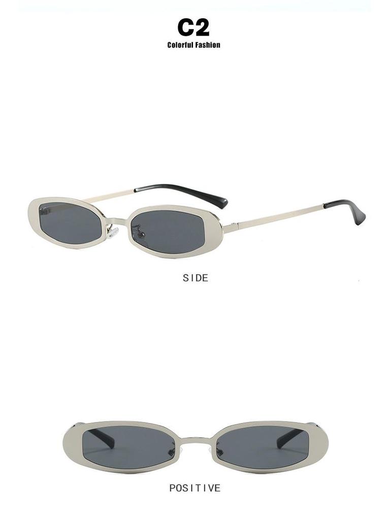 2026 Fashionable Oval Frame UV Protection Sunglasses for Women - European & American Style