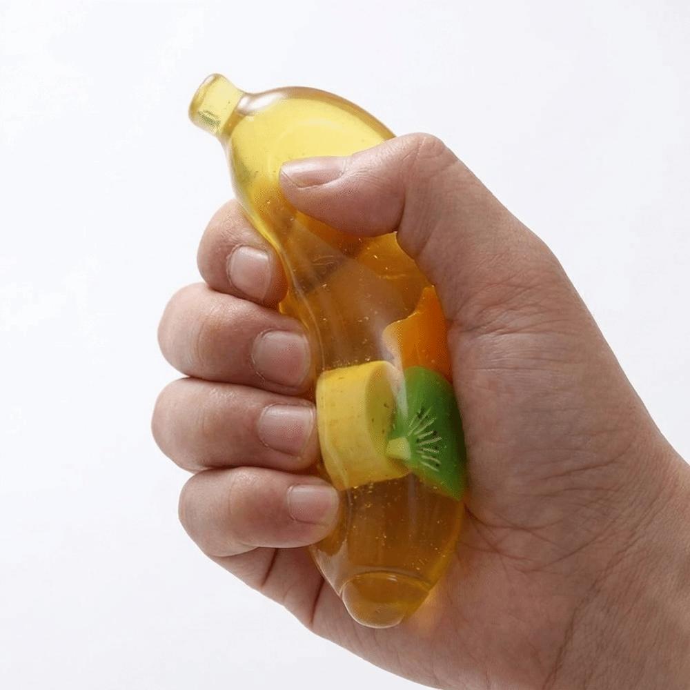 Simulated Fruit Simulated Banana Vent Toy TPR Fruits Pinch Toy Banana Squeeze Toy  Office Desk Toy