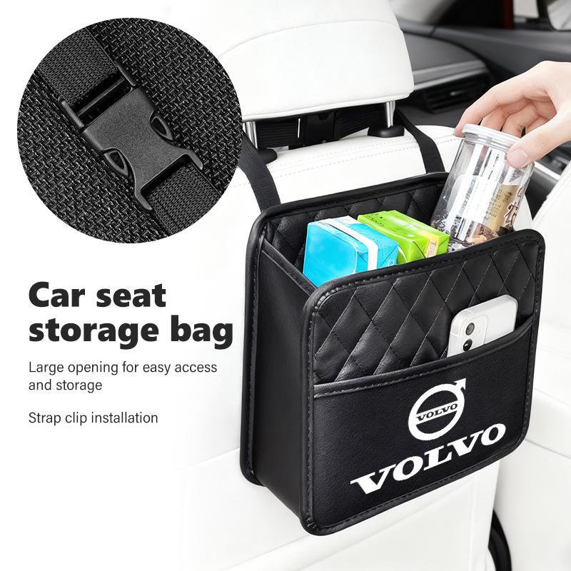 Für Volvo Auto Sitzlehne Hängende Taschentuchbox Aufbewahrungstasche Getränkehalter Xc60 Xc90 V40 V60 S60 V50 V90 S80 C40 XC40 V70 XC70 C30