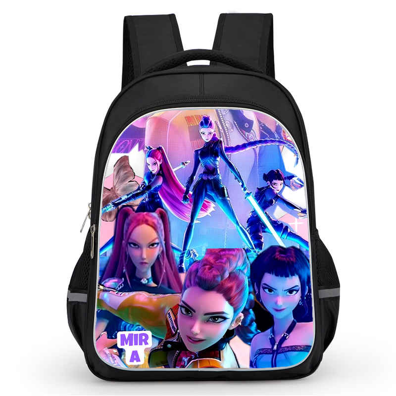 Cartoon School Bags For Boys Girl,16In School Backpack With Double Zipper Pocket,K-Ppop Kids Bags For Pupil Students, Best Gift