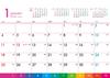 Desk Calendar 2026 Edition Vivid Color Schedule with Display SG-9360 (HB-202) Index, 5-Month