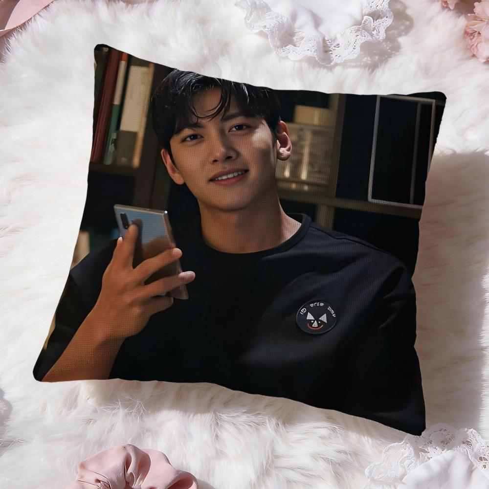 Ji Chang W-Wook Kpop Cushion Cover Premium Comfort Reversible Pillow Cove -Two in One Design for Any Room & Car Interior