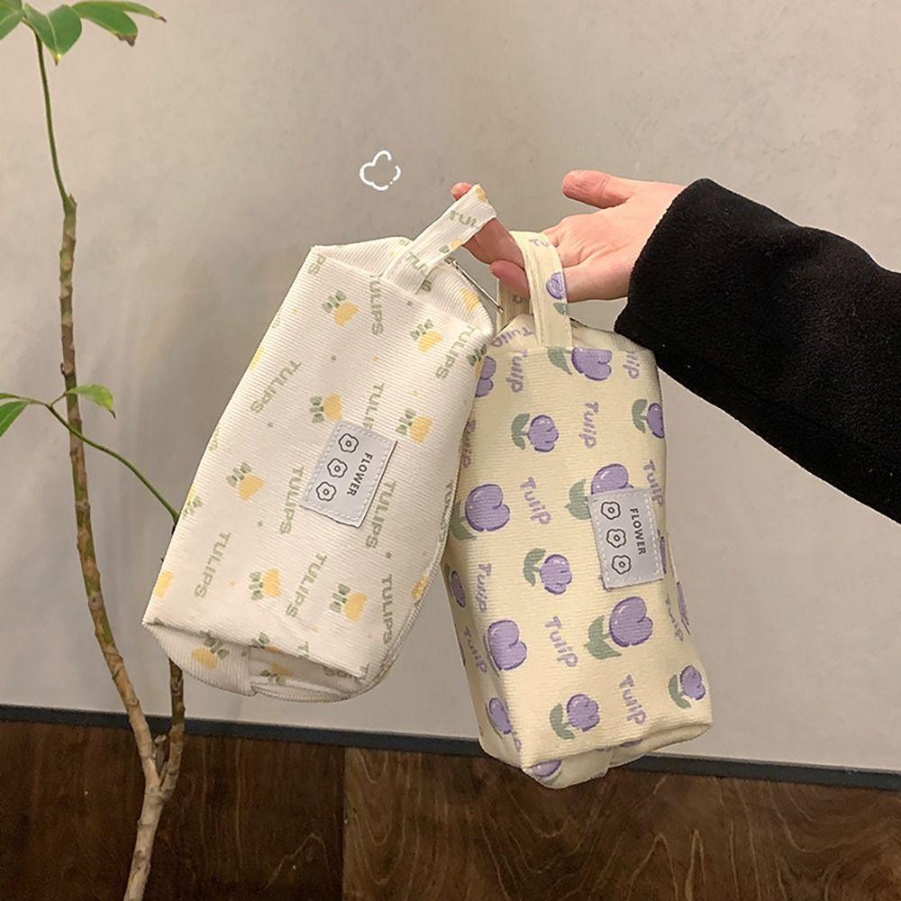 Multi-functional Pen Bag INS Style Toiletry Bag Stationery Storage Pouch Office School Supplies