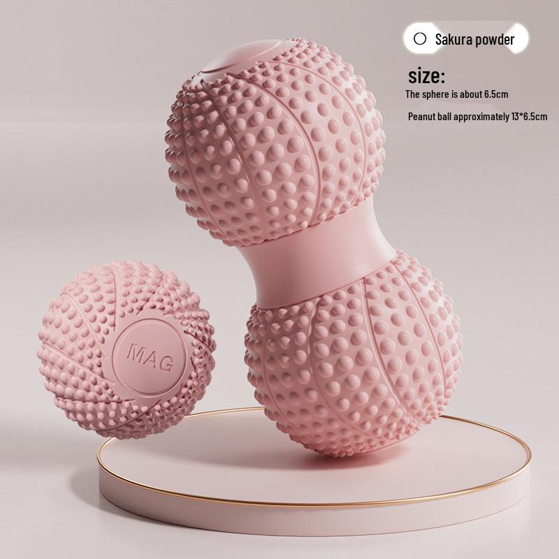Peanut Fascia Ball: Foot, Lumbar & Neck Massage for Muscle Relaxation and Yoga Fitness.