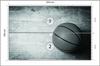 Photomural Basketball Ball On A Background Of Boards Smooth Vinyl 254x184