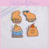 Capybara Versatile Animal Pins Set Perfect For Collectors Looking For Unique Pieces Decorative