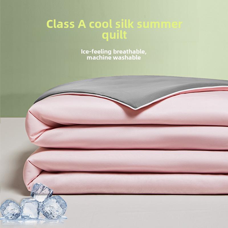 Cooling Silk Summer Blanket: Lightweight, Washable, and Perfect for Air Conditioning