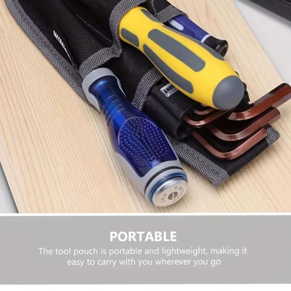 Large Capacity Tool Waist Bag Electrician Hardware Tools Bag for Repair Tool Storage