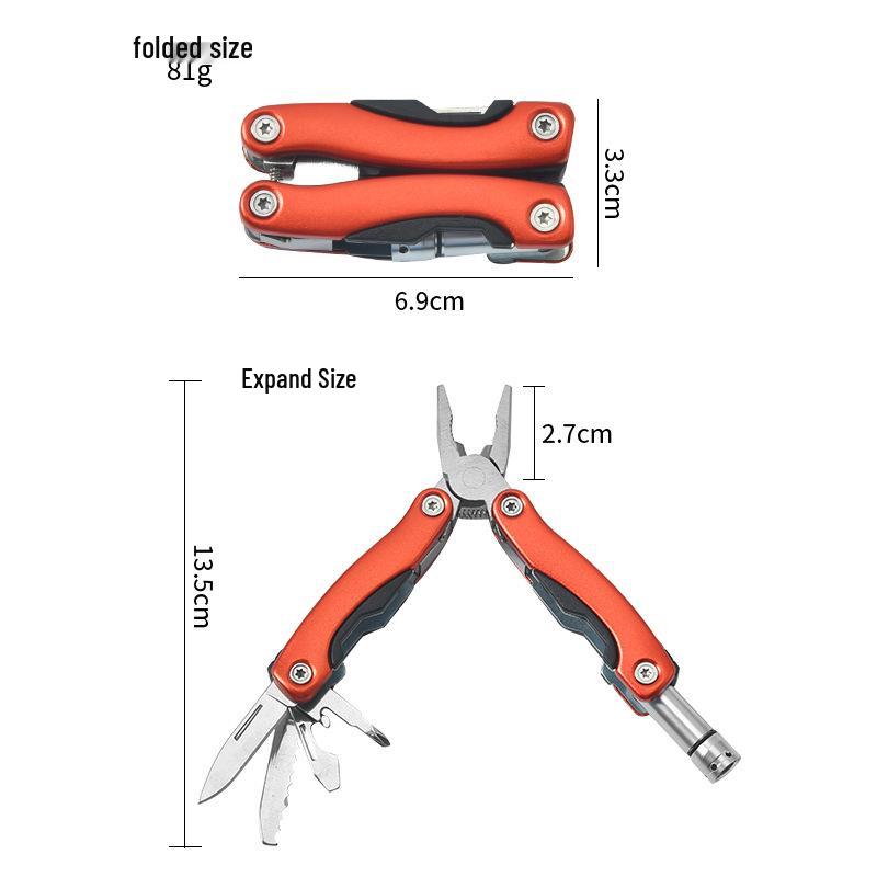 Stainless Steel Multi-Function Folding Pliers - Camping & Outdoor Survival Tool