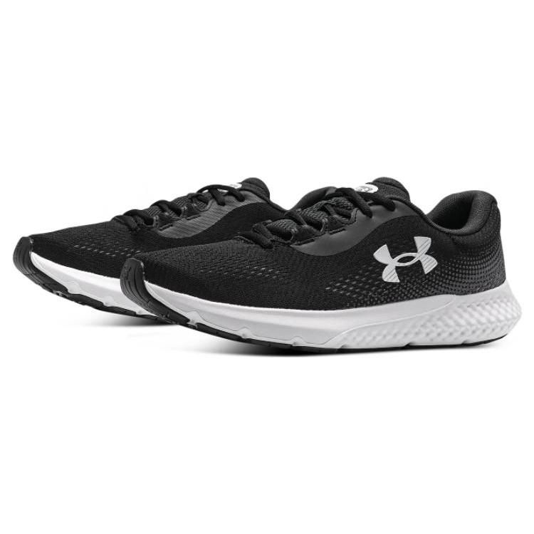 New Under Armour Charged Rogue 4 Shoes 'Black White' 3026998-001