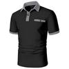 Summer Men's Short Sleeved Color Blocked Sports Polo Shirt