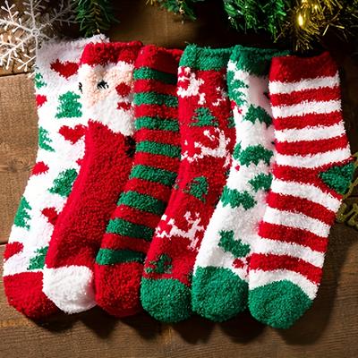 Women's Christmas Cold Resistant and Warm Home Soft Floor socks,Party & Holiday DIY Decorations,Christmas Gift