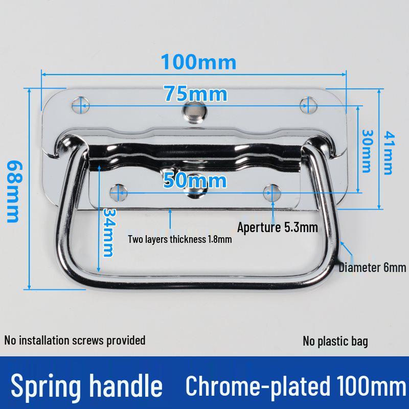 Thickened 304 Stainless Steel Ring Pull Handle for Wooden Boxes