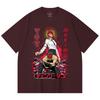 230 Gsm 100% Cotton Chainsaw Man V23 Denji Makima Print Unisex Heavy Cotton T Shirt