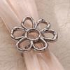 Exaggerated ring stainless steel butterfly flower opening ring ring women do not fade temperament versatile titanium steel