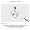 WOSTU 925 Sterling Silber Hand Schwören Liebe Herz Hohl Charm Bead für Frauen Fit Original DIY Armband Halskette Schmuck