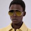 Vintage y2k Oversized Pilot Sunglasses Luxury Brand Designer UV400 Sun Glasses for Women Men Punk Outdoor Driving Shades