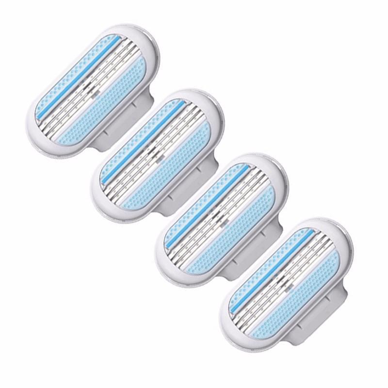 Portable Shaving Razorblade Buy 4pcs Safety Woman Razor Portable Shaving Blades Three Layer Hair ...