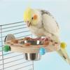 Wooden Bird Perch Stand Wear-Resistant Bird Chewing Toys Parrot Puzzle Toys  Interactive