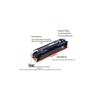 Compatible HP CE411A Blue Toner Cartridge