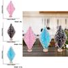 Mini Colorful Heart Sequin Pine Needle Christmas Tree For Festive Holiday Decoration