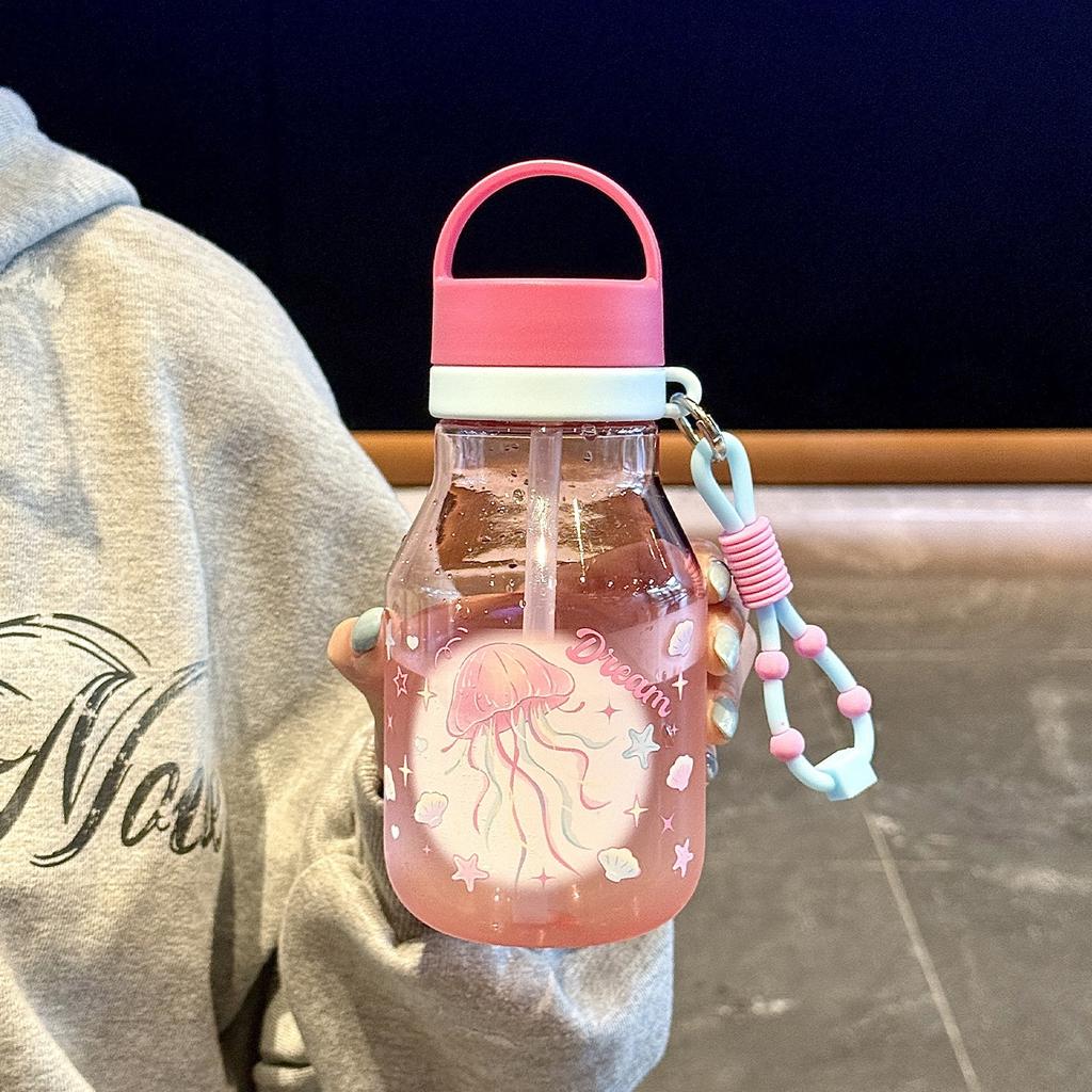 Water bottle1011 new dream water cup girls high value portable large capacity plastic cup students simple water cup