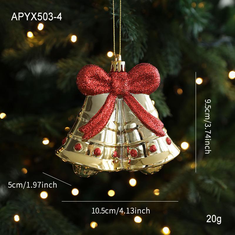 

Golden Red Glossy Plastic Ins Pendant Cartoon Hanging Pendant Christmas Tree Decoration Window Decoration Ornament