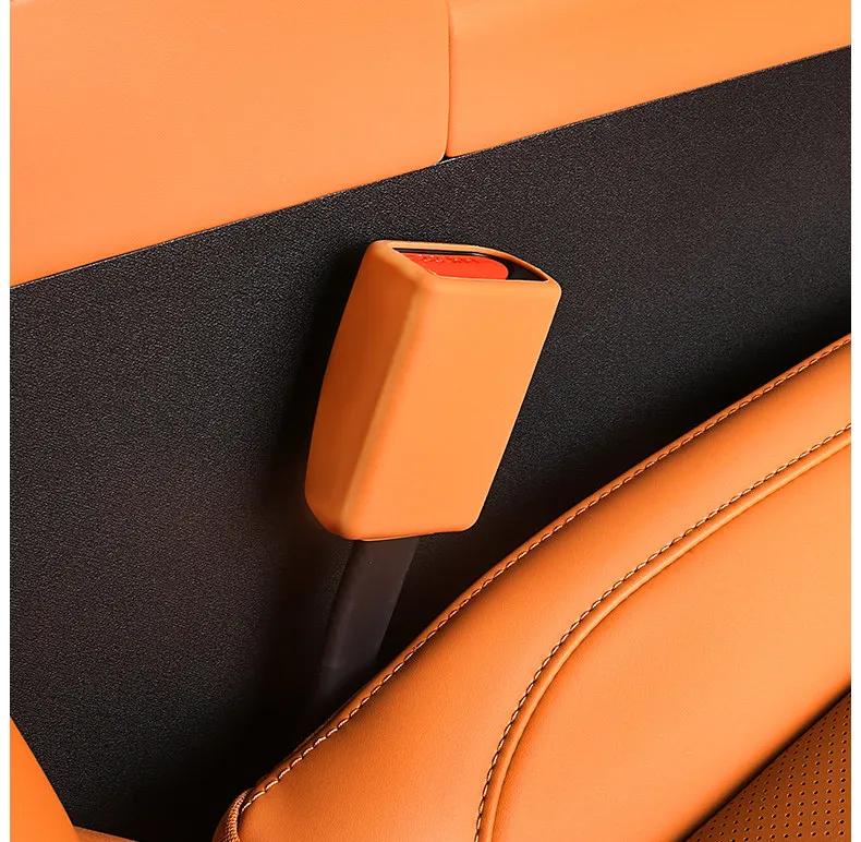 For Leapmotor C10 C16 C11 B10 B01 Lafa5 Car Seat Safety Belt Socket Protective Cover Seatbelt Connector Scratch-Resistant Cover