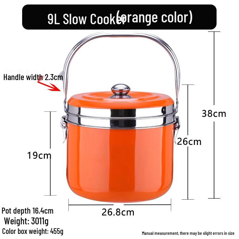 ZISIZ 9L Dual-Use Insulated Braising Pot