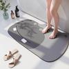 Cartoon Bear Diatom Mud Floor Mat Bathroom Non-Slip Absorbent Foot Mat Household Toilet Quick-Drying Dirt-Resistant Floor Mat