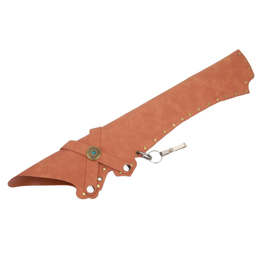 Archery Arrow Quiver Holding 20 Arrows Leather Archery Arrow Holder for Field Practice Brown