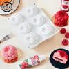  6 Cavity Raspberry Mousse Cake Baking Mold Fruit Shaped Dessert Silicone Mold For Chocolate Pudding Decorating Tools 1PC