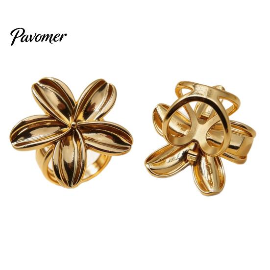 Fashion Scarf Slide Rings for Women, Metal Flower Ring Buckle And Slides, Shirt Clip Tightener Ties Silk Scarf, Shawl, Blouse, T Shirt, Clothing