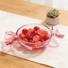 Christmas Platter Dish,Colorful Glasses Candy Platter Decorative Serving Tray Christmas Dinnerware Tray for Home Decors