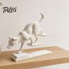 Talos 3D Printed Cat Dog Figurine, Stair Animal Sculpture, Cat/Dog Shape Stepping Artistic Desktop Ornament Gift