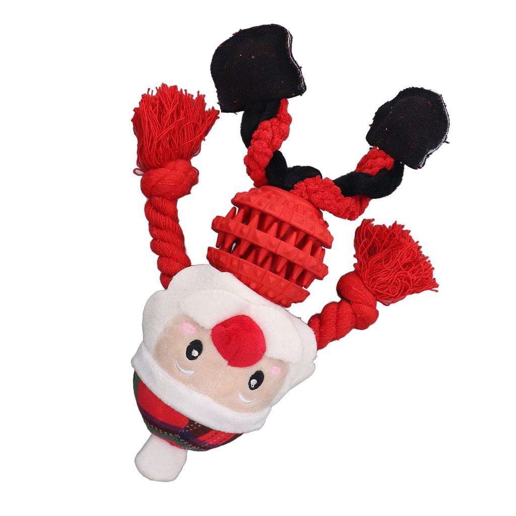 Dog Christmas Toys Funny Interactive Educational Holiday Theme Cute Dog Chew Bite Squeaky Toys for
