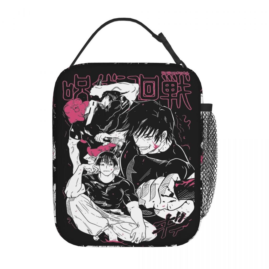 Toji Fushiguro JJK Anime Izolowane Torby na Lunch Termiczna Torba Wielokrotnego Użytku Szczelna Torba Tote Lunchbox Saszetka Bento Plaża Podróż