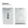 In-Stock Silver RFID Card Holder: Anti-Scan, Anti-Demagnetization, Anti-Theft NFC Bank ID Aluminum Shield